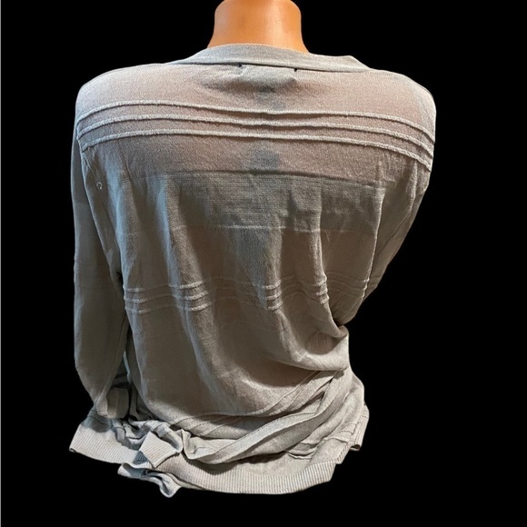 NEW Philomena Petti XL Long Sleeve Light Grey Open Front Cardigan Sweater NWT - Picture 13 of 15